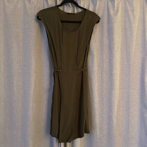 NEW Massimo Dutti Forest Green Mini Dress Size XS